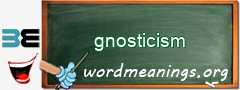 WordMeaning blackboard for gnosticism